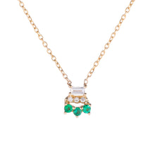 Charger l&#39;image dans la galerie, Baguette Emerald Lace Necklace
