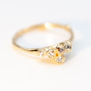 Teeny Sea Anemone Diamond Ring