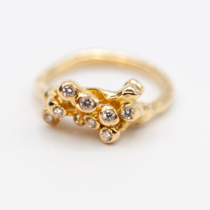 Slender Sea Anemone Diamond Ring